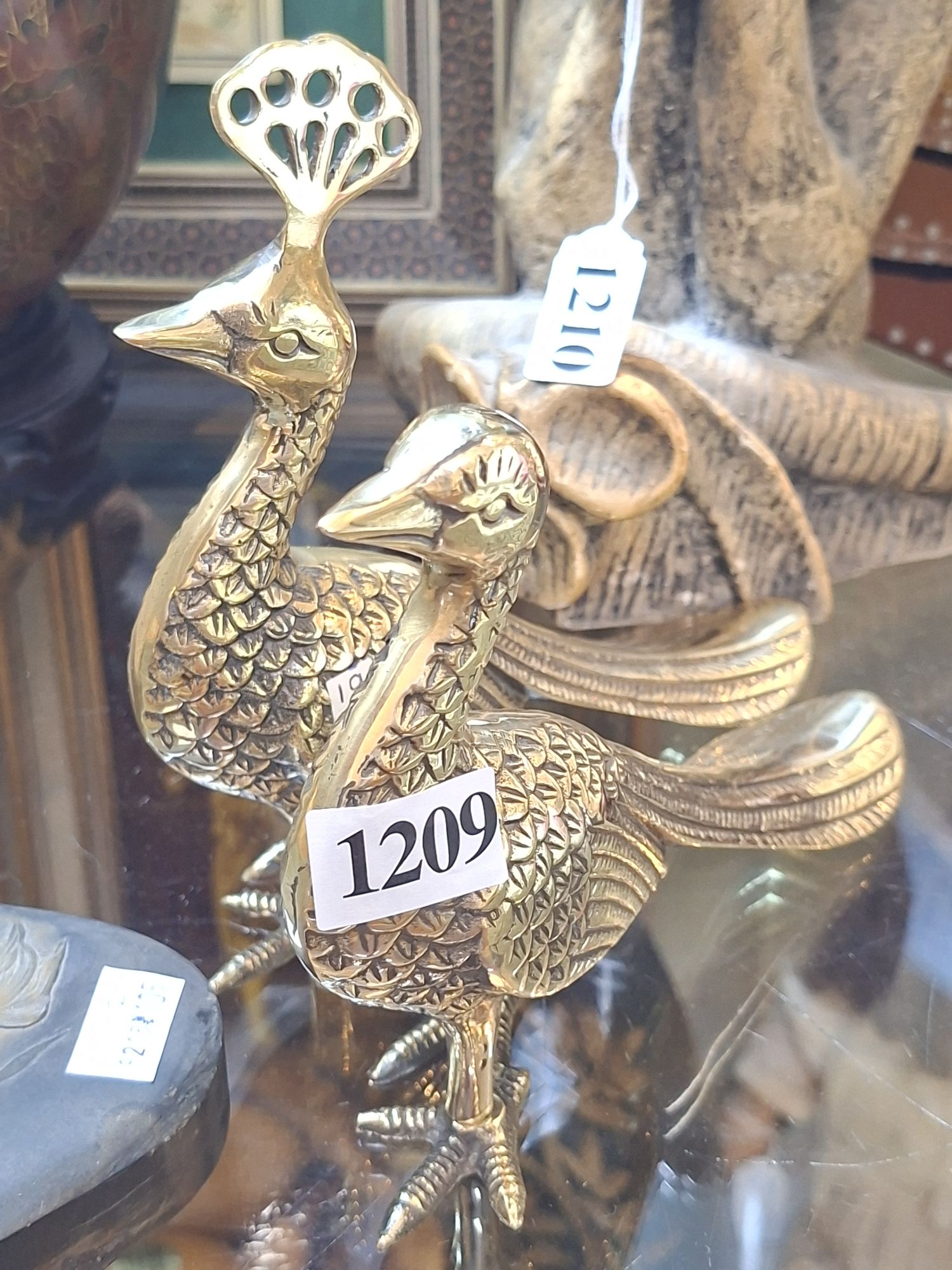 Brass Peacocks