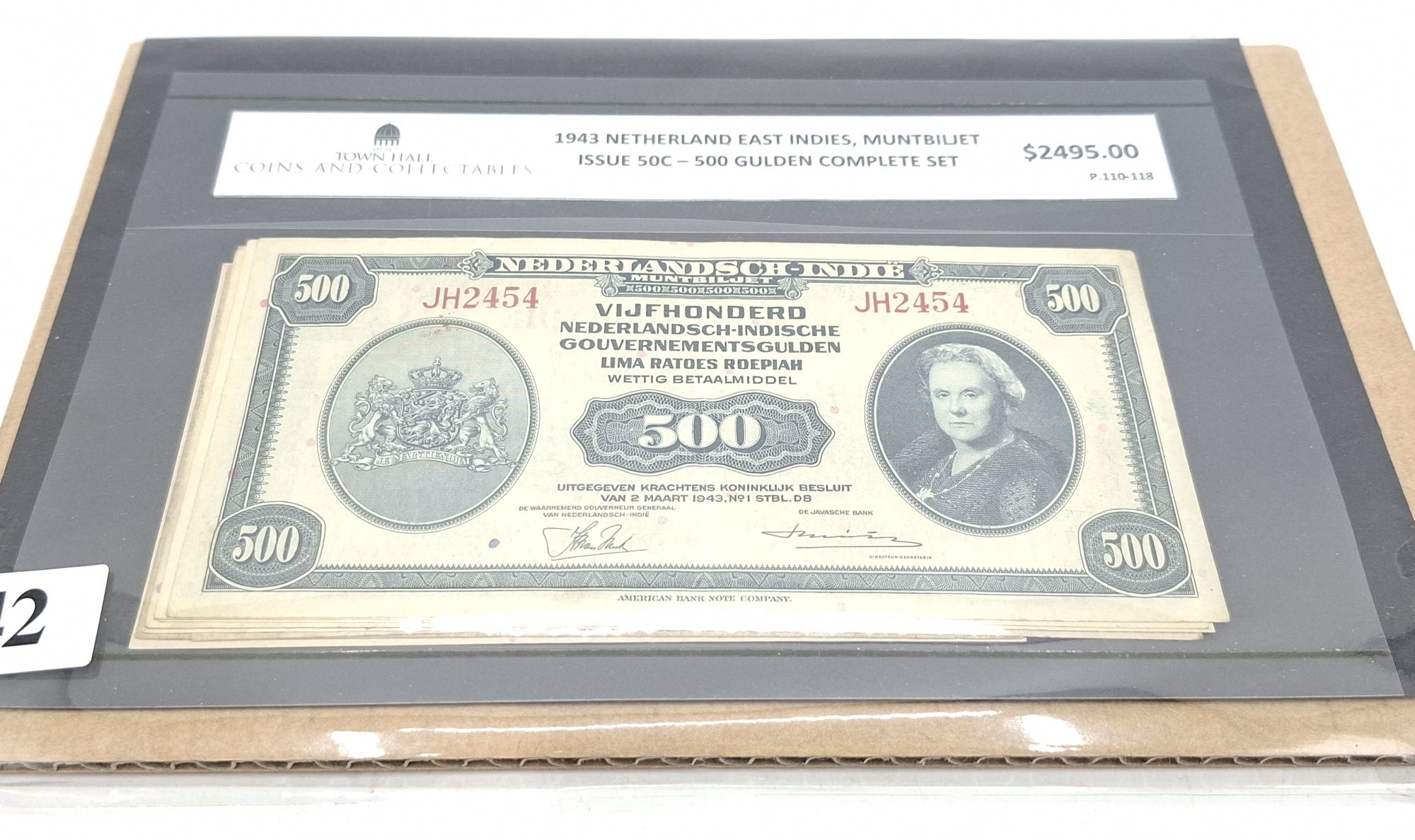 1943 NETHERLAND EAST INDIES NOTES
