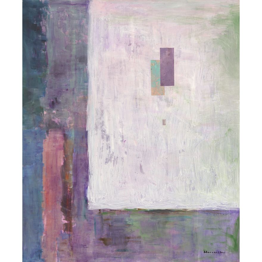 Paul Horiuchi ''Weathered in Time'' Oil and Collage