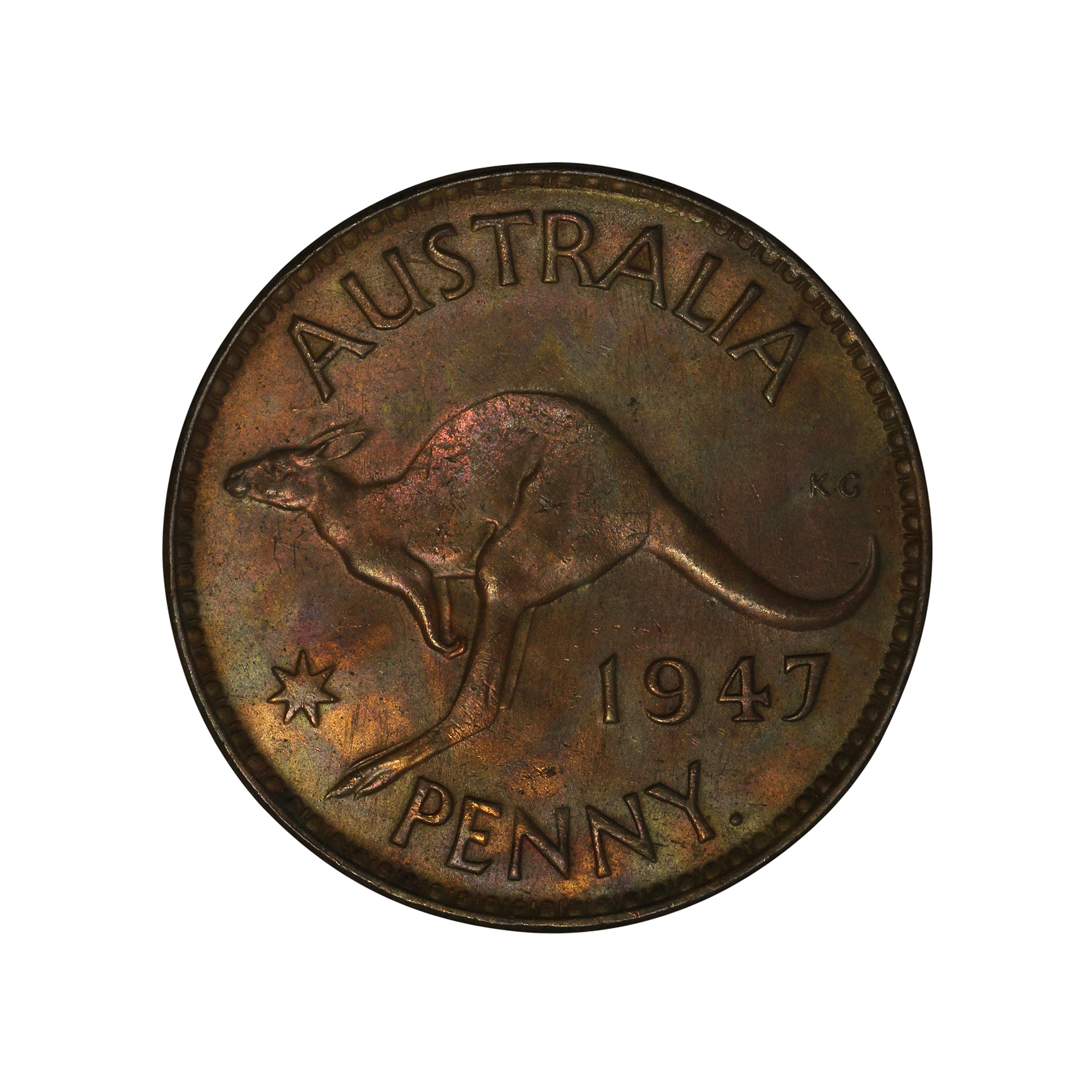 George VI, Penny, 1947-Y., UNC