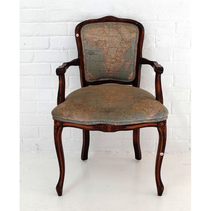 UPHOLSTERED OPEN ARMCHAIR