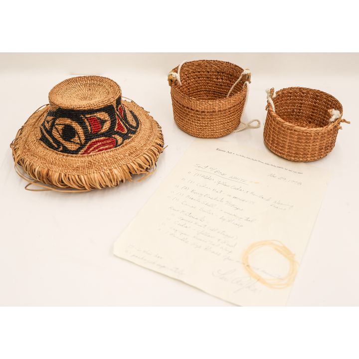 Group of Teri Rofkar Indian Basketry Items