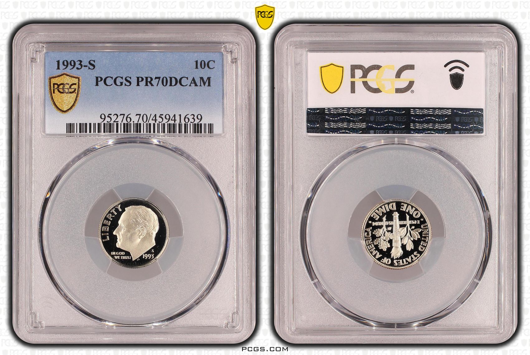 The United States of America, Ten Cent, 1993-S, PCGS PR70DCAM