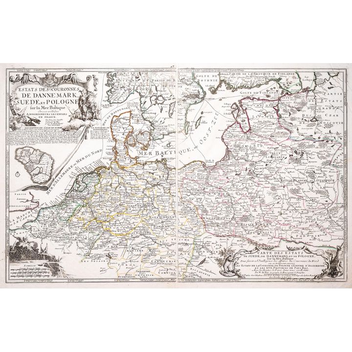 Nicolas de Fer | Estates des Couronnes de Dannemark, Suede et Pologne
