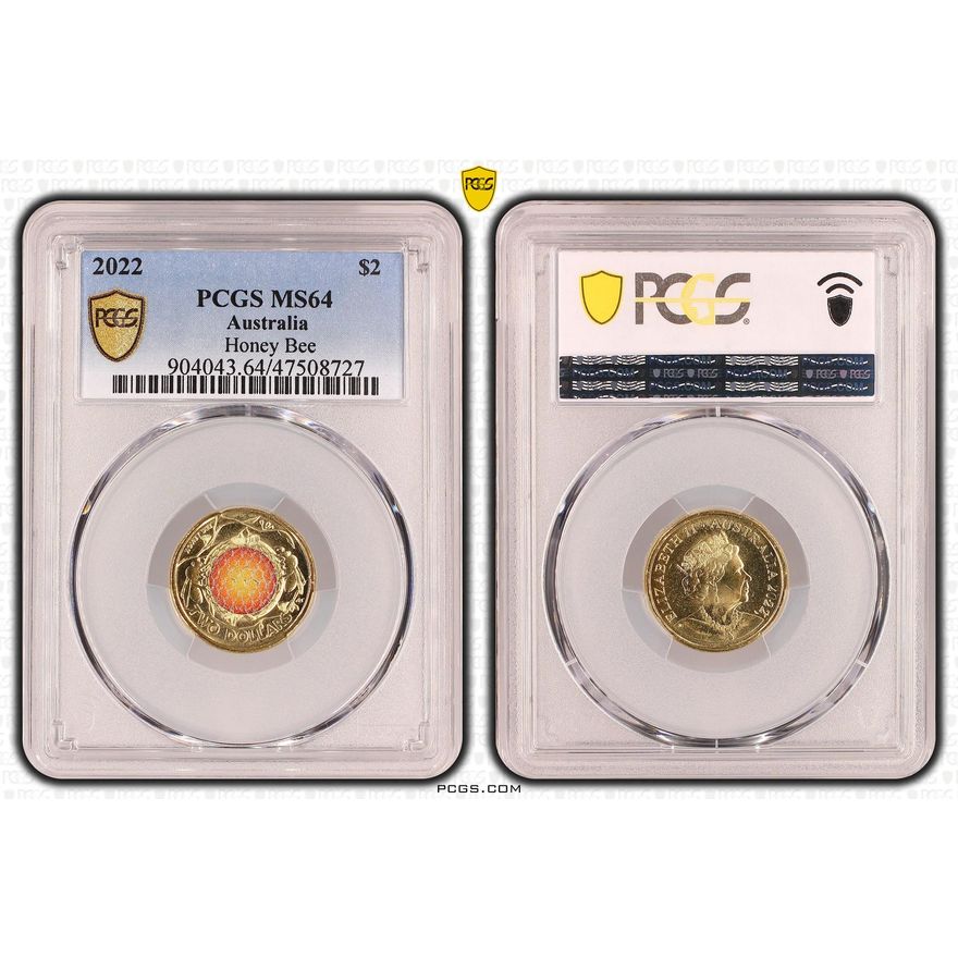 Honey Bee, Two Dollar, 2022, PCGS MS 64