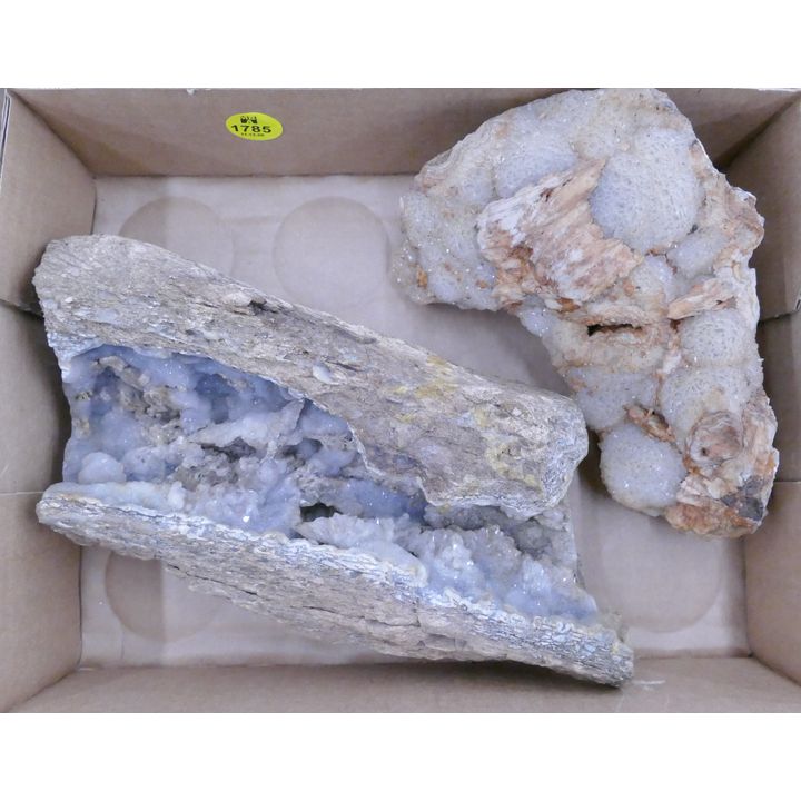 2pc Crystal Specimens- largest 9''