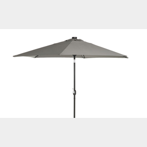 GEORGE MASON - 3M STEEL LED LIGHT MARKET UMBRELLA - BASE SOLD SEPARATELY - 1 ARM FAULTY