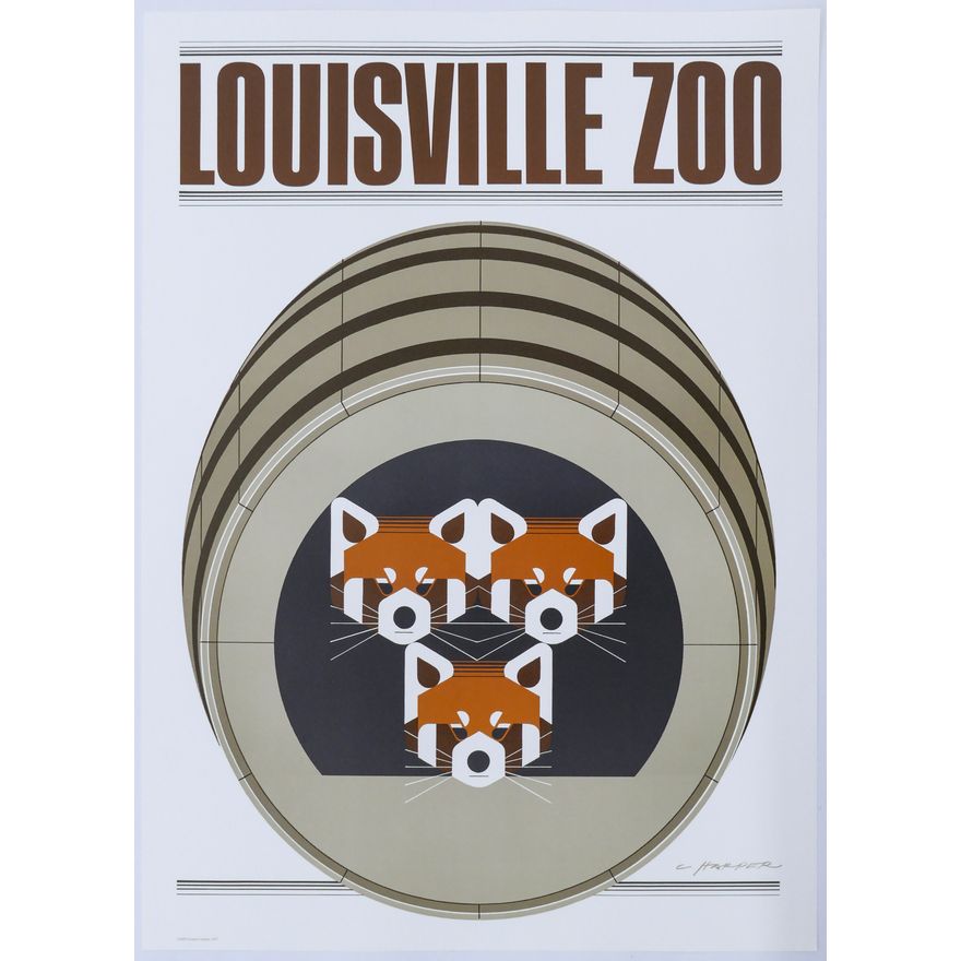 Charley Harper ''Louisville Zoo'' 1977 Lithograph Poster
