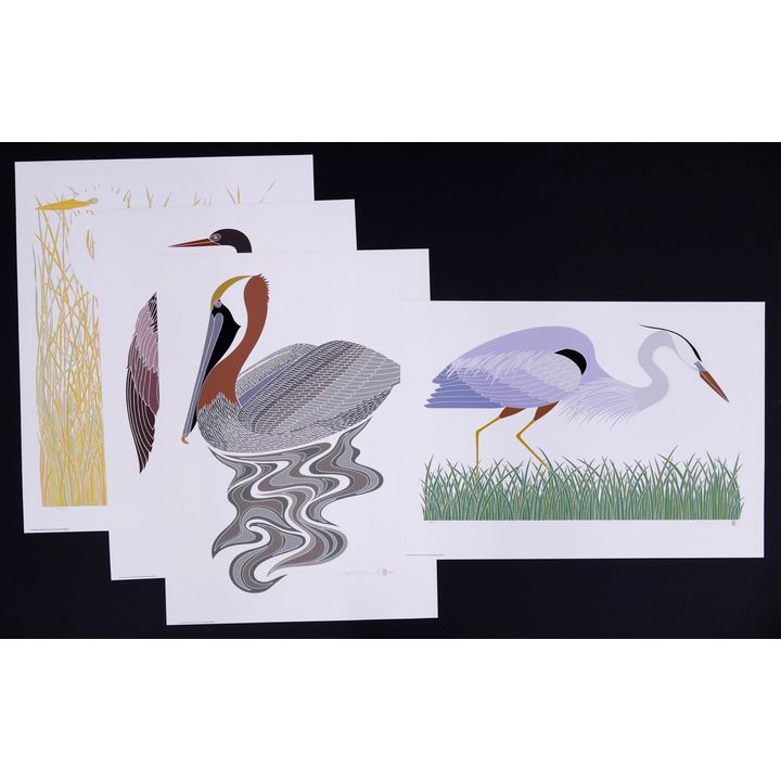 4pc Ikki Matsumoto (1935-2013, Japan) Limited Edition S/N Serigraphs.