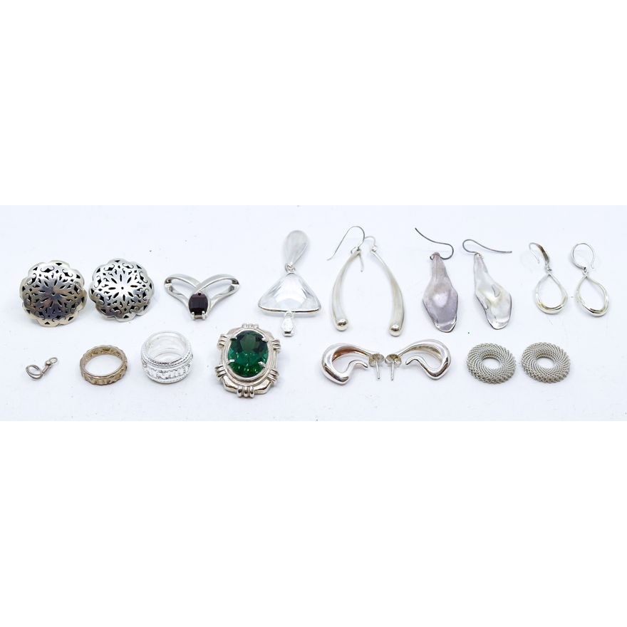 Box Modern Sterling Earrings & Pendants