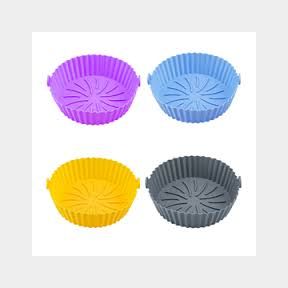 Washable Air Fryer Silicone Floppy Liners - 4 Pack - Bar 9902032200902 - 51748/18670 SN B3 (S6)