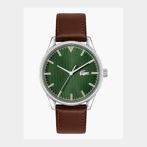 Lacoste Vienna Watch - green dial, brown leather strap- Bar 7613272490191| 51747/11137 HV