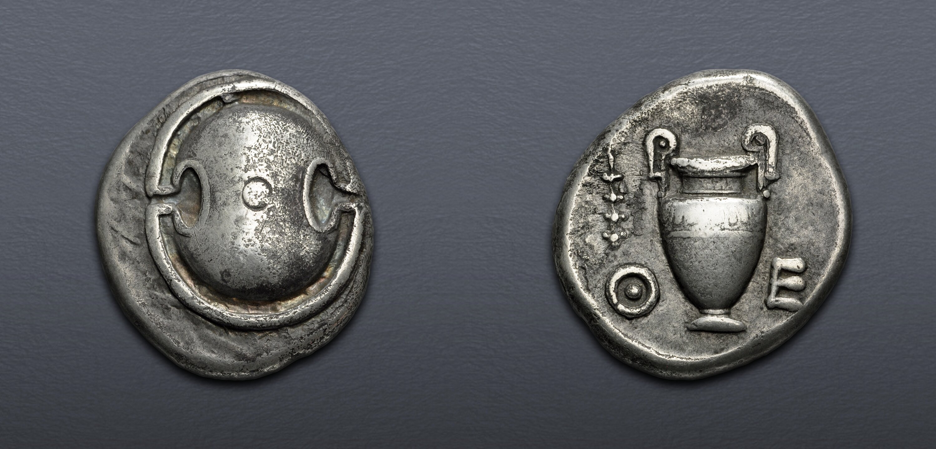 BOEOTIA, Thebes. Circa 425-400 BC. AR Stater (20mm, 11.87 g). VF ...