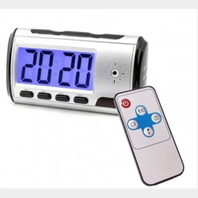 SPY HIDDEN VIDEO CAMERA CLOCK WITH MOTION DETECTION REMOTE CONTROL