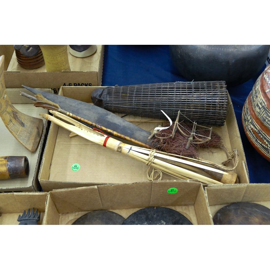 Box Old Tribal Weapons & Trap
