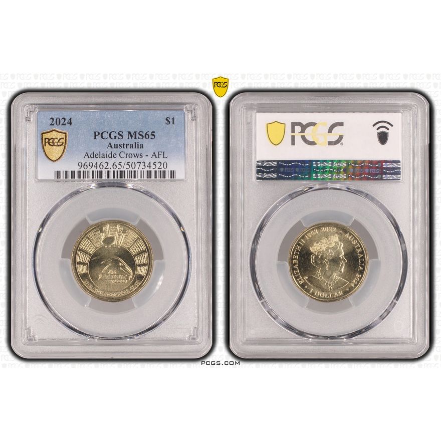 Adelaide Crows - AFL, One Dollar, 2024, PCGS MS65