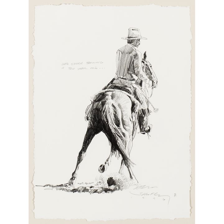 Robert "Shoofly" Shufelt (1935- ), Wes Starr Training a Two Year Old