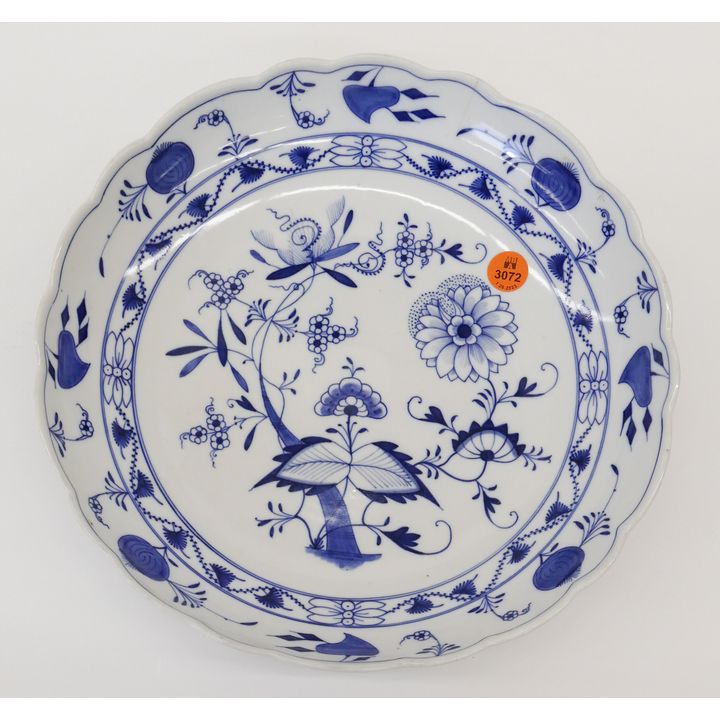 Colln-Meissen (Meissen Tile & Stove) Blue Onion Porcelain Serving Rimmed Plate- 10.75"