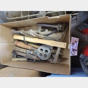 Antique Cast Iron Saw Vice and Other Rare Antique Tools
