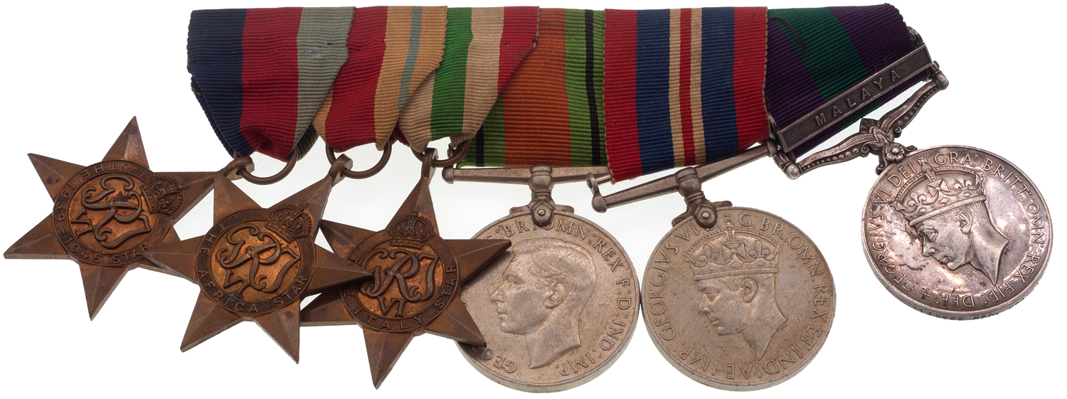Malaya, Military Medals, 1939 - 1950,