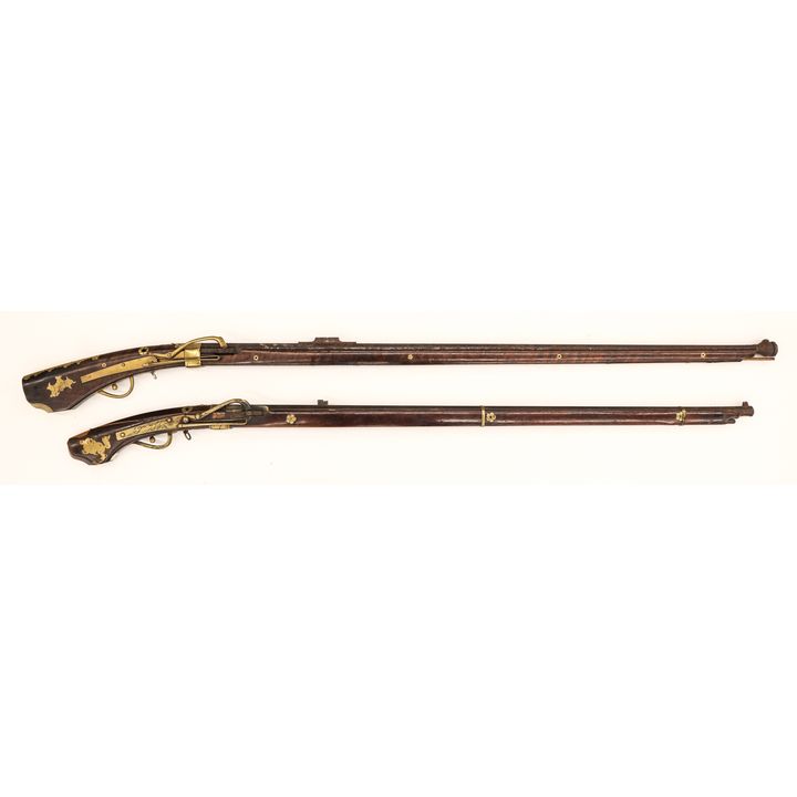 2pc Edo Japanese Tanegashima Matchlock Muskets