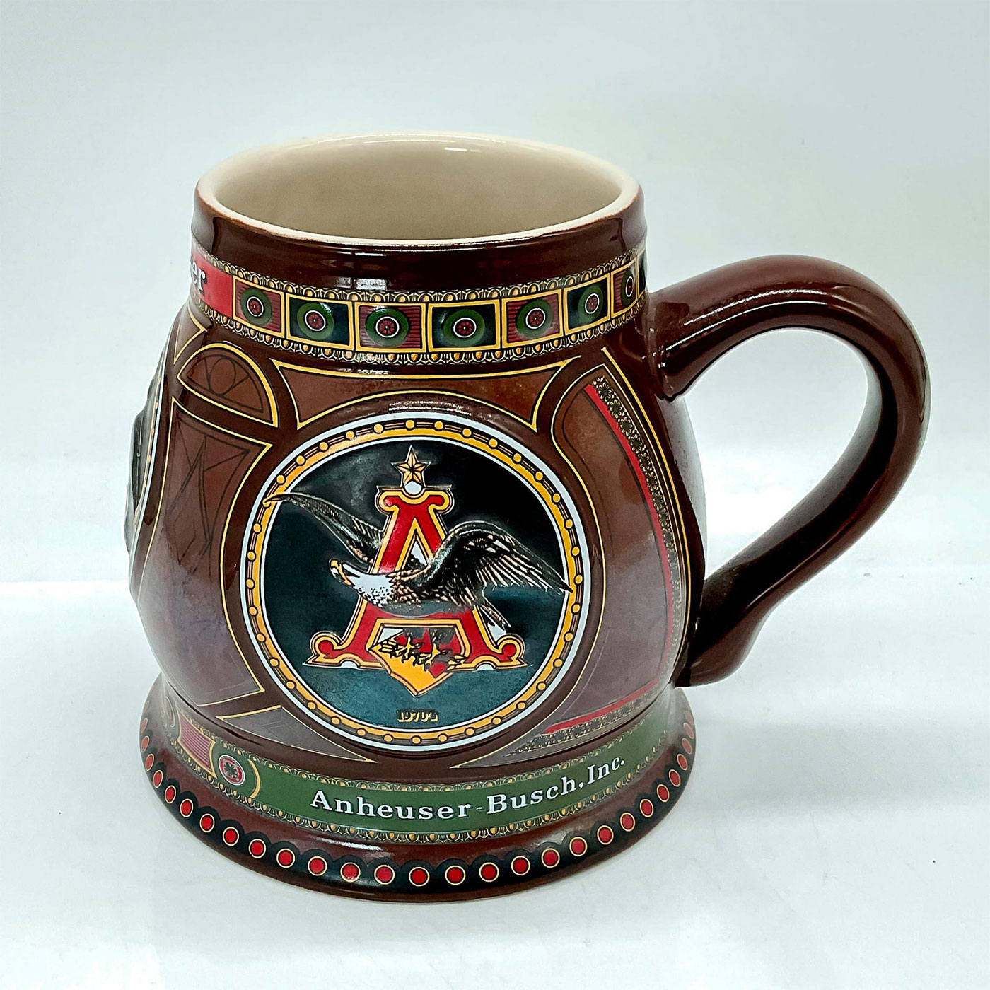 Anheuser Busch Historical Series Stein with A and Eagle Logo