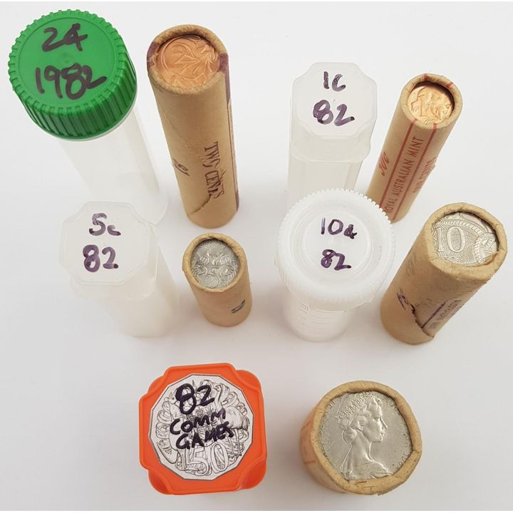 Aus. 1982 Coin RAM Rolls (x5)