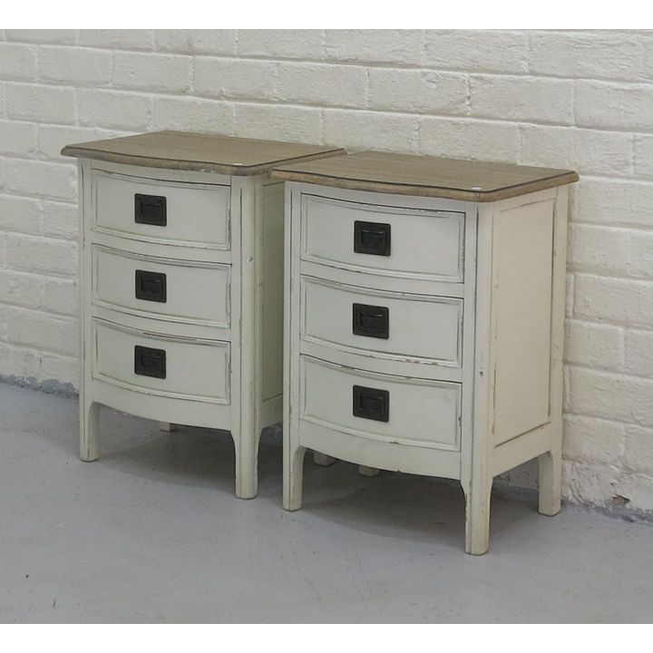 PAIR OF PAINTED OAK PEDESTALS