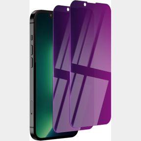 2 PACK PRIVACY SCREEN PROTECTOR FOR IPHONE 14/13 PRO/13 TEMPERED GLASS 6.1INCH PRIVATE SAVER PURPLE ANTI-SPY ANTI-BLUE LIGHT ANTI-