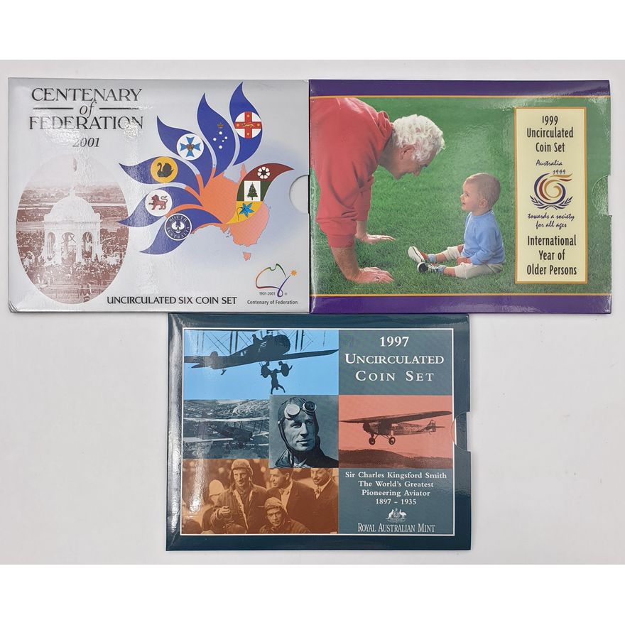 Unc. Coin Sets (x3)