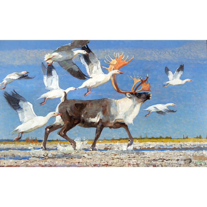 Midst Flap and Clatter by Bob Kuhn (1920-2007)
