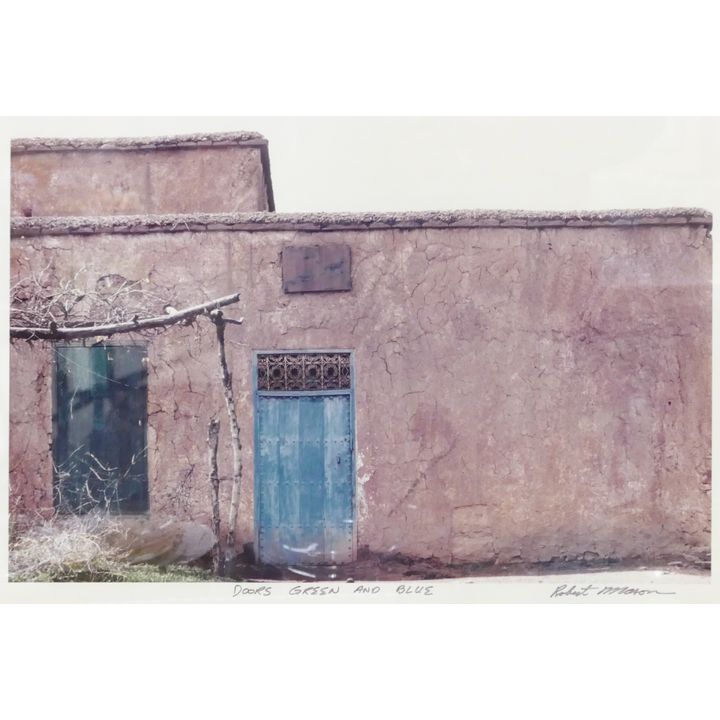 Robert Mason ''Doors Green & Blue'' Color Photograph Print