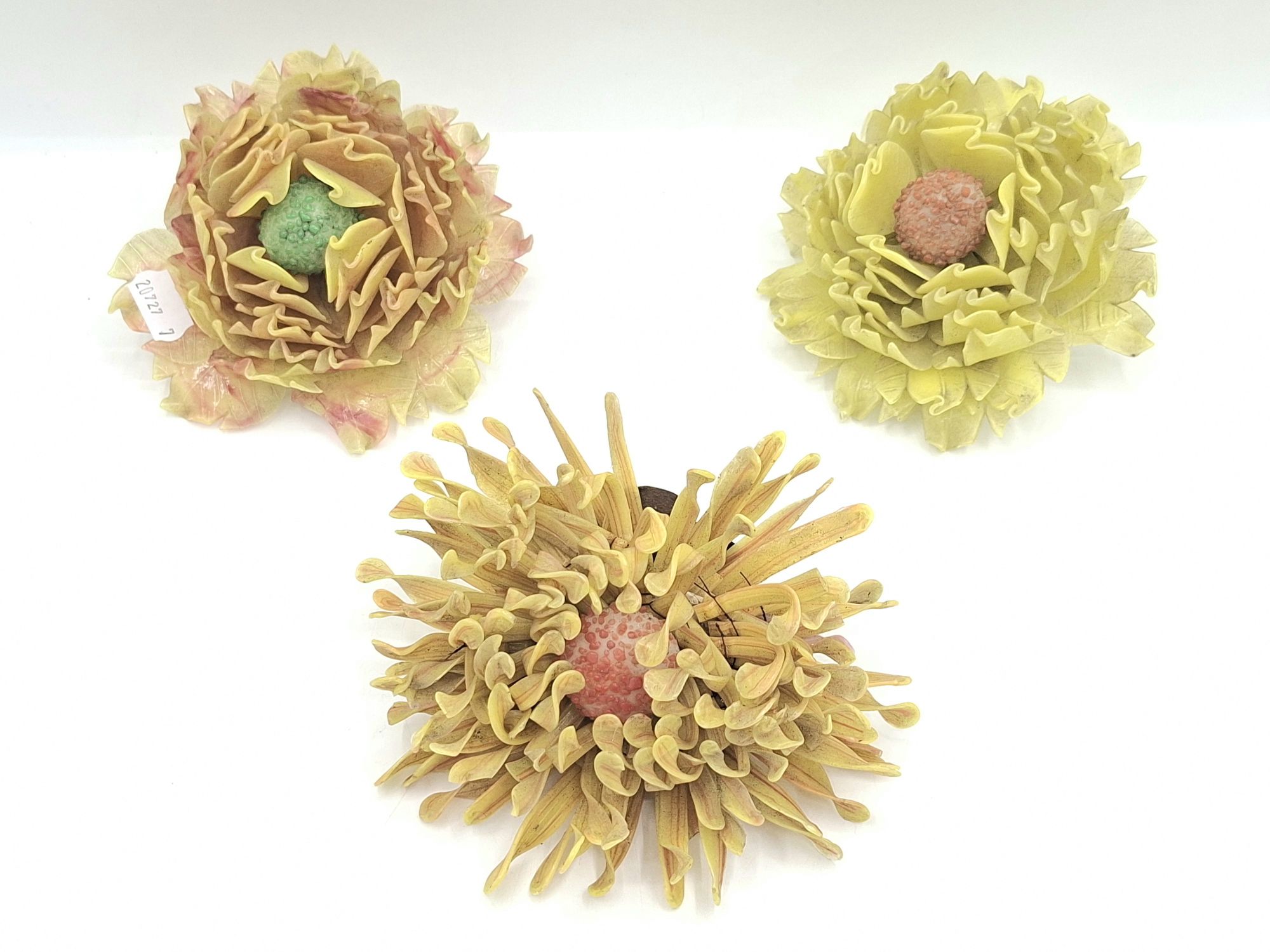 Art Glass Flower Heads