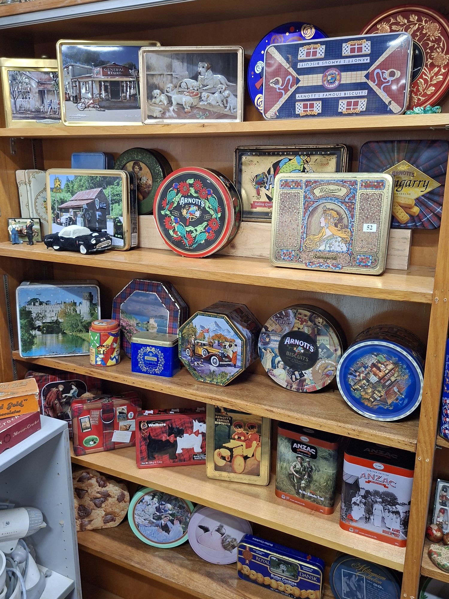52 · ASSORTED TINS