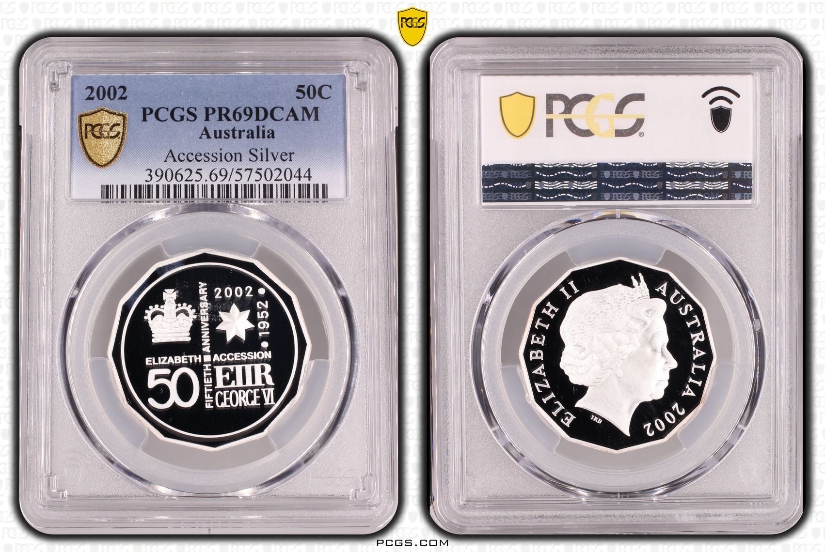 Accession Silver, Fifty Cent, 2002, PR69DCAM
