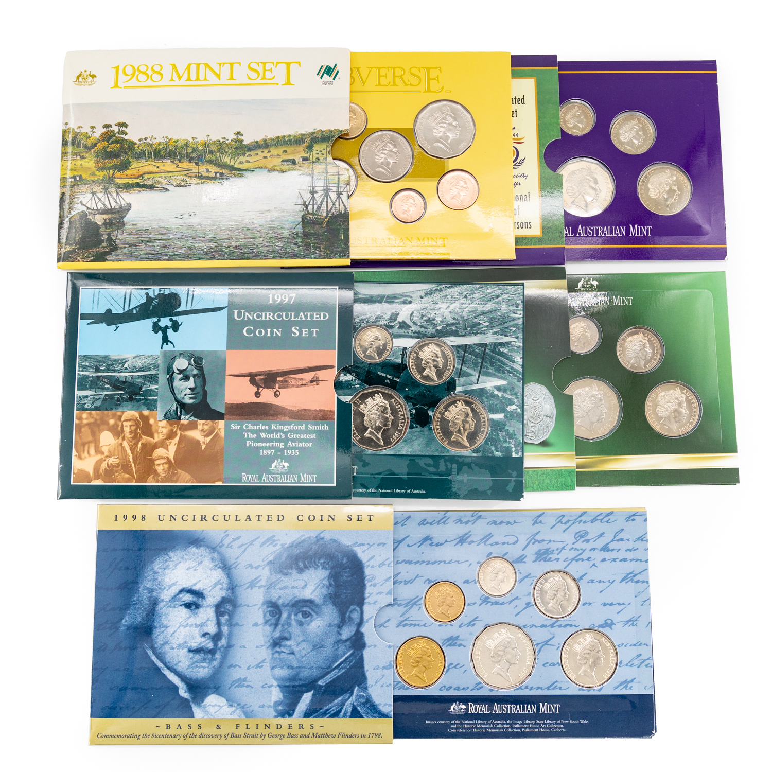 Elizabeth II, Commemorative, Accumulation, 1988 - 2022, UNC