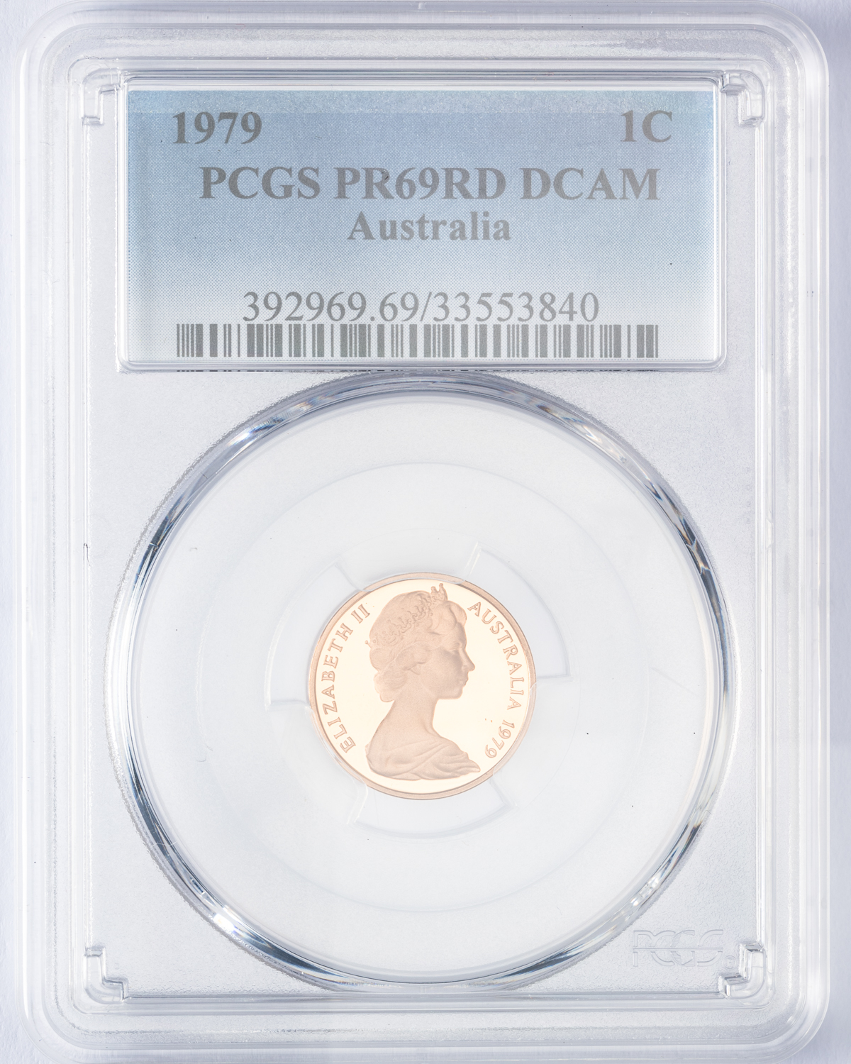 Elizabeth II, One Cent, 1979, PCGS PR69DCAM