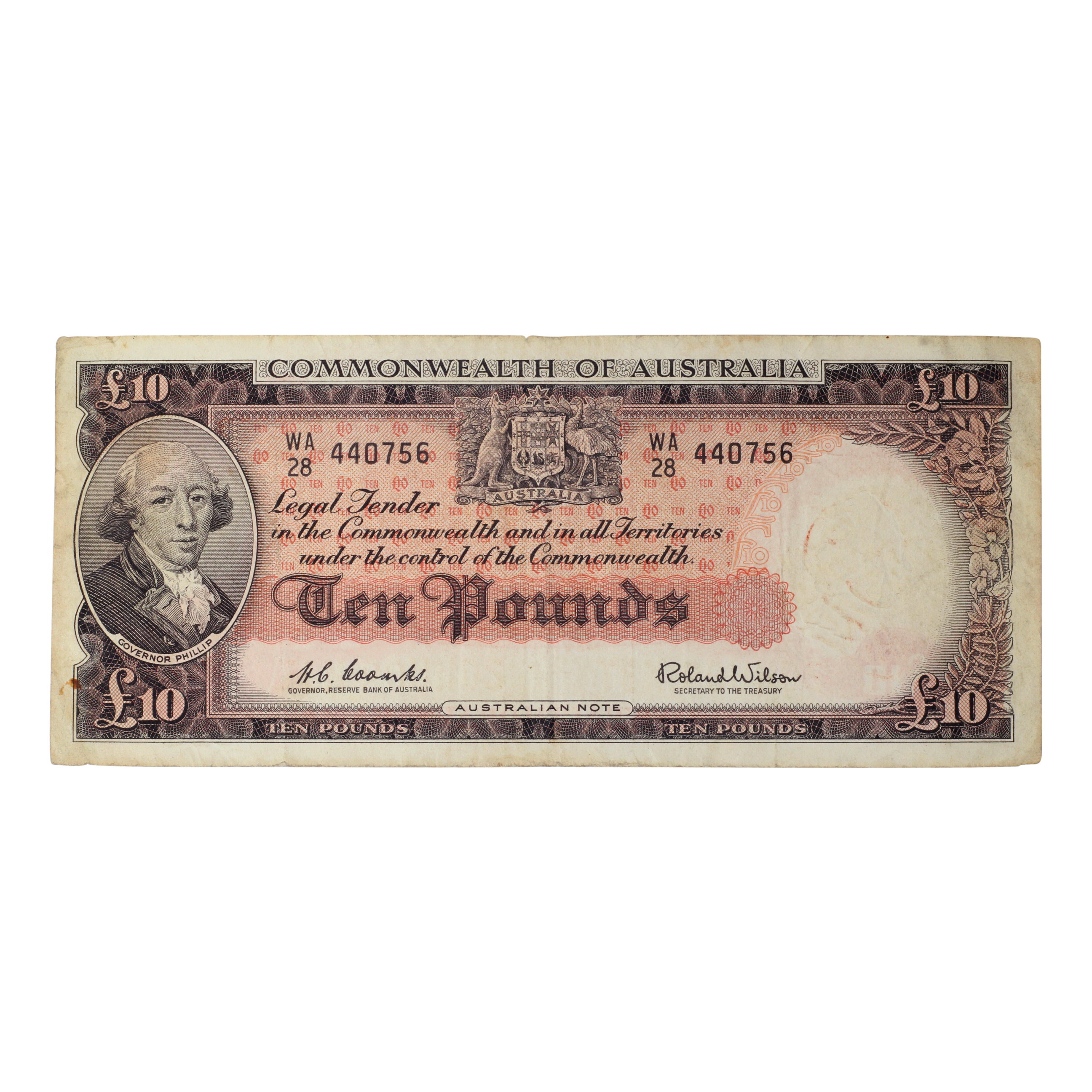 2307. · Ten Pounds, 1960, F
