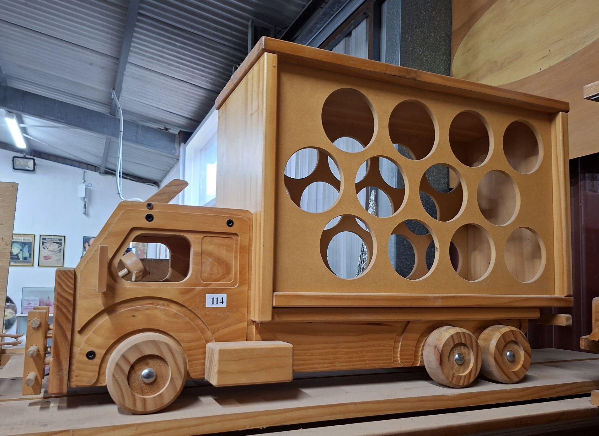 114 · LARGE WOODEN TRUCK