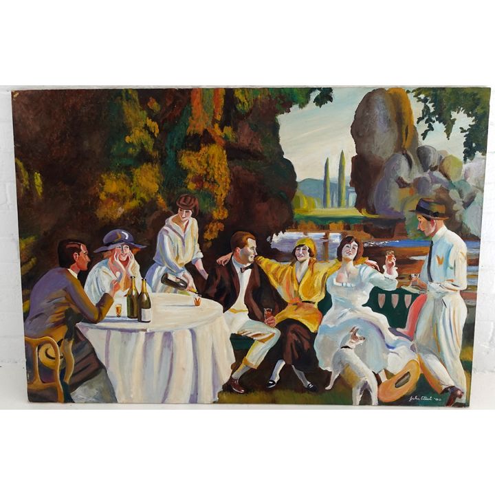 JOHN ELLIOT - OIL ON CANVAS