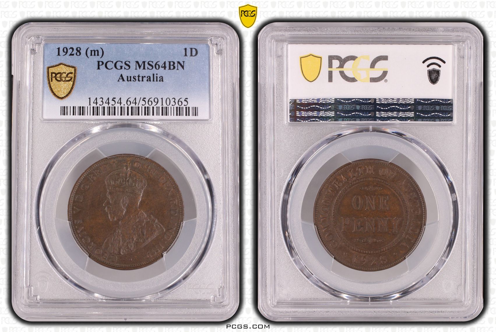 Penny, 1928, PCGS MS64BN