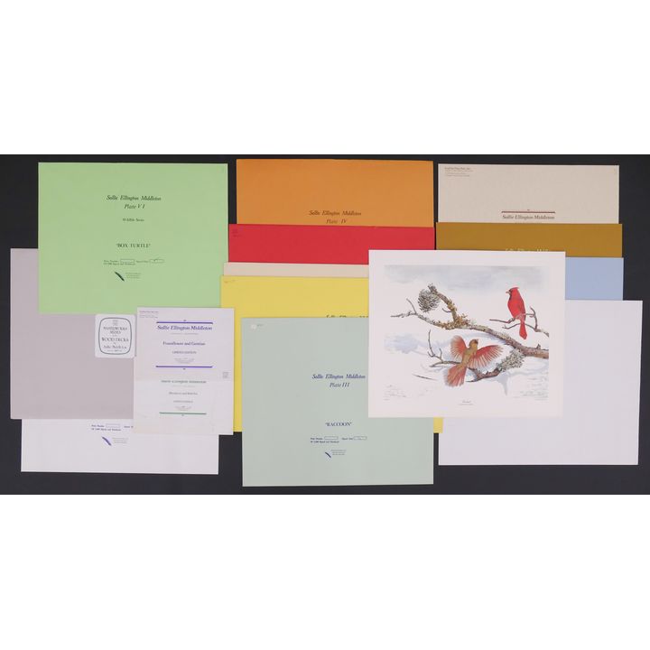 14pc Sallie Ellington Middleton Wildlife Signed Lithographs. Published by FoxFire Fine Arts and Fine Prints Gallery.