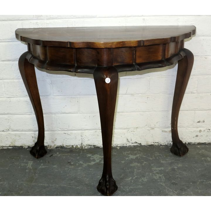 LOW IMBUIA DEMI-LUNE TABLE,