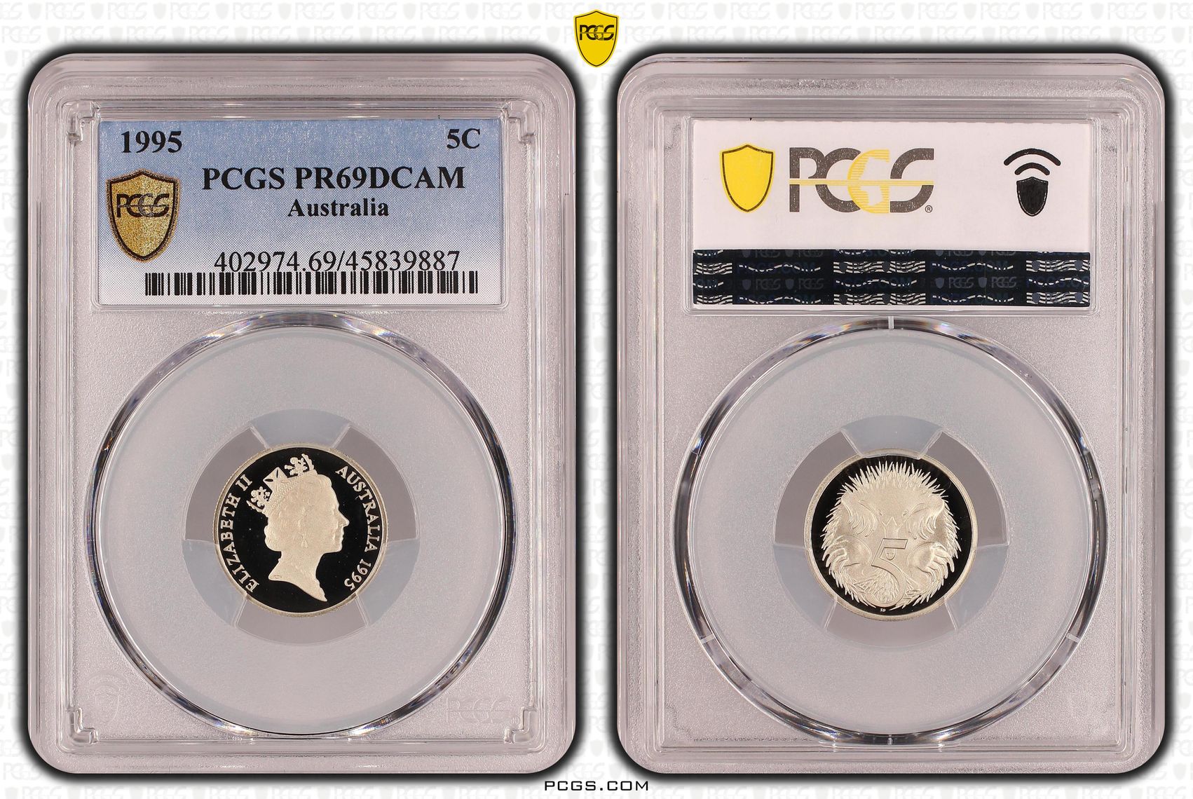 , Five Cent, 1995, PCGS PR69DCAM