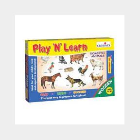 BRAND NEW - Creatives - Play And Learn - Domestic Animals Puzzle - Creatives Play N Learn - Domestic Animals-51453/3369 B1 (S1)