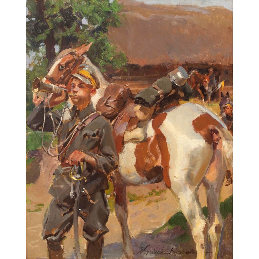 Wojciech Kossak | Trębacz, 1919 r.