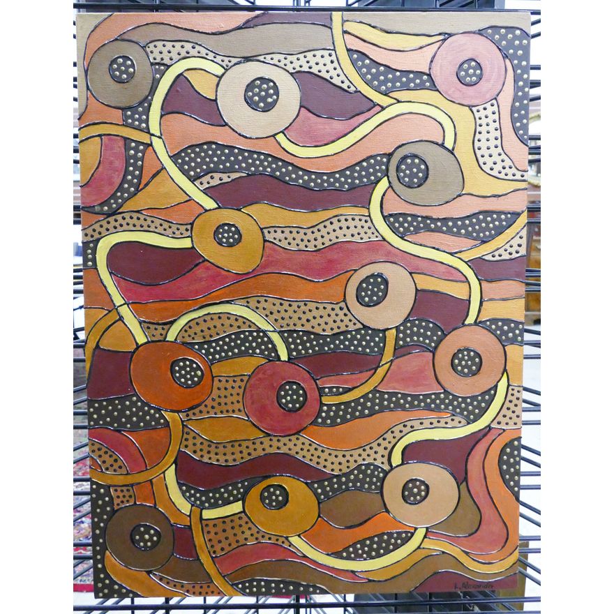L. Alexander Contemporary Abstract Acrylic on Canvas- 24x18''