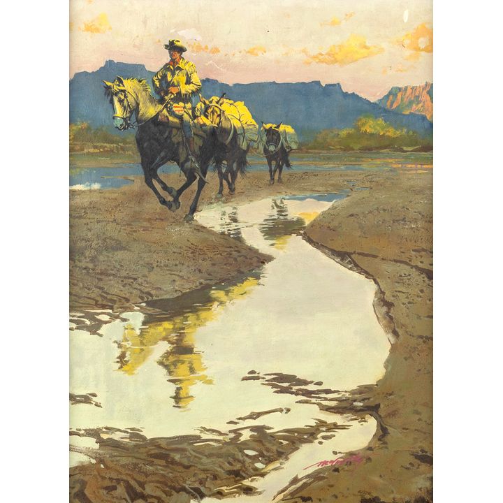 Frank McCarthy (1924-2002), Cowboy on the River