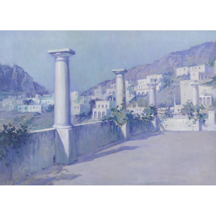 Lucy Conant ''View of Greece'' Oil