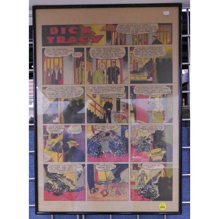 Dick Tracy Comic Framed- 22x15.5''